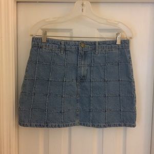 Jean mini skirt